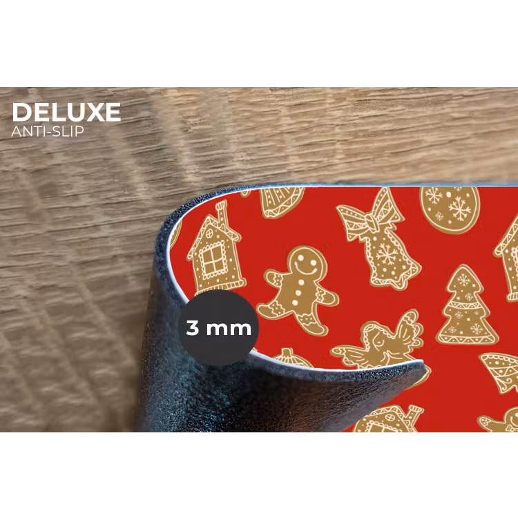 Placemat - 6 stuks - Illustratie - Koekjes - Rood — 4