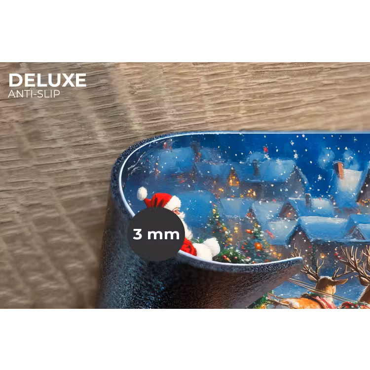 Placemat - 6 stuks - Kerstman - Rendier - Kerst - Sneeuw — 4