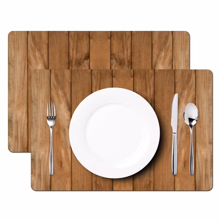 Placemat - 6 stuks - Natuurlijk Eikenhout — 2