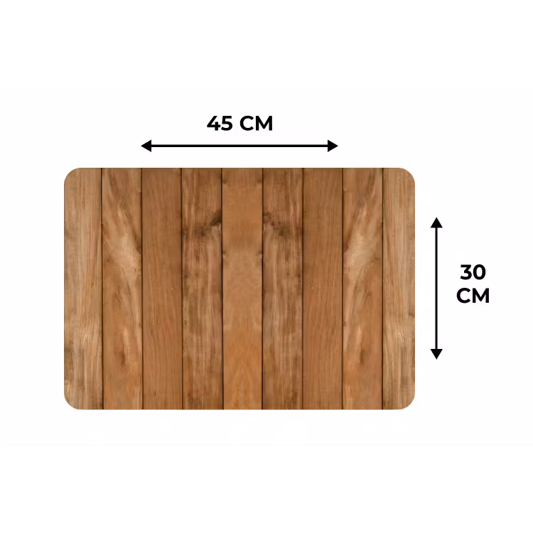 Placemat - 6 stuks - Natuurlijk Eikenhout — 3