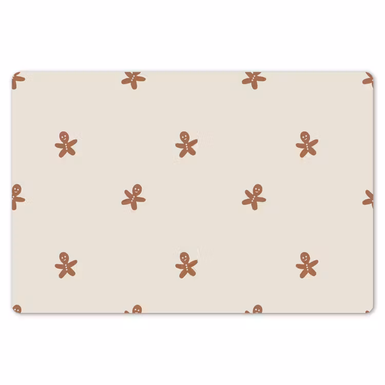 Placemat - 6 stuks - Patroon - Koekjes - Beige — 7