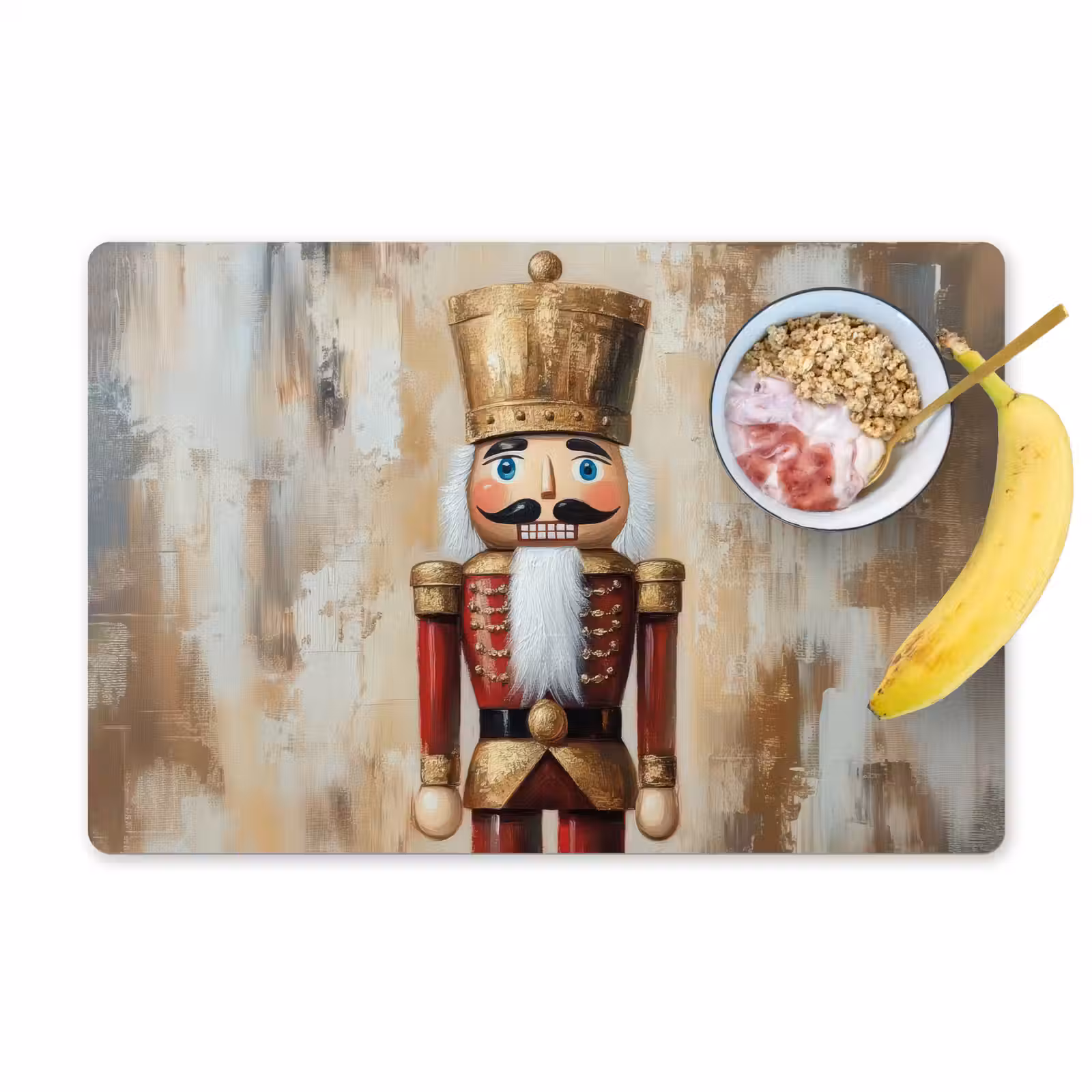 Placemat - 6 stuks - Kerst - Poppetje - Abstract — 1