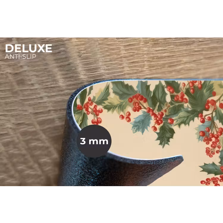 Placemat - 6 stuks - Hulstrand - Bessen - Beige — 4
