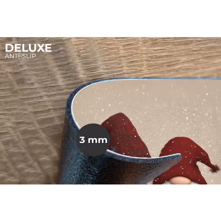 Placemat - 6 stuks - Kabouters - Kerst - Sneeuw - Puntmutsen — 4