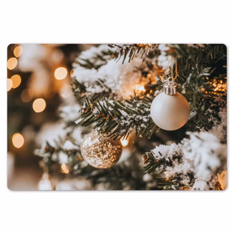 Placemat - 6 stuks - Kerst - Kerstboom - Winter - Binnen - Sneeuw — 7