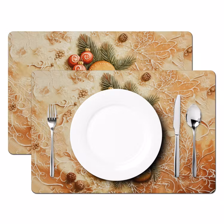 Placemat - 6 stuks - Kerstmis - Koekje - Poppetje - Speculaas — 2