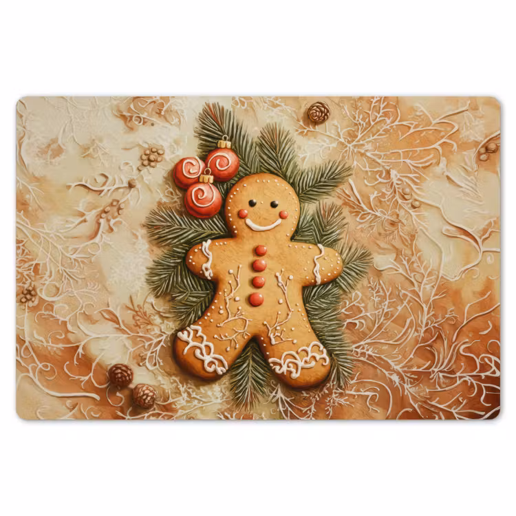 Placemat - 6 stuks - Kerstmis - Koekje - Poppetje - Speculaas — 7