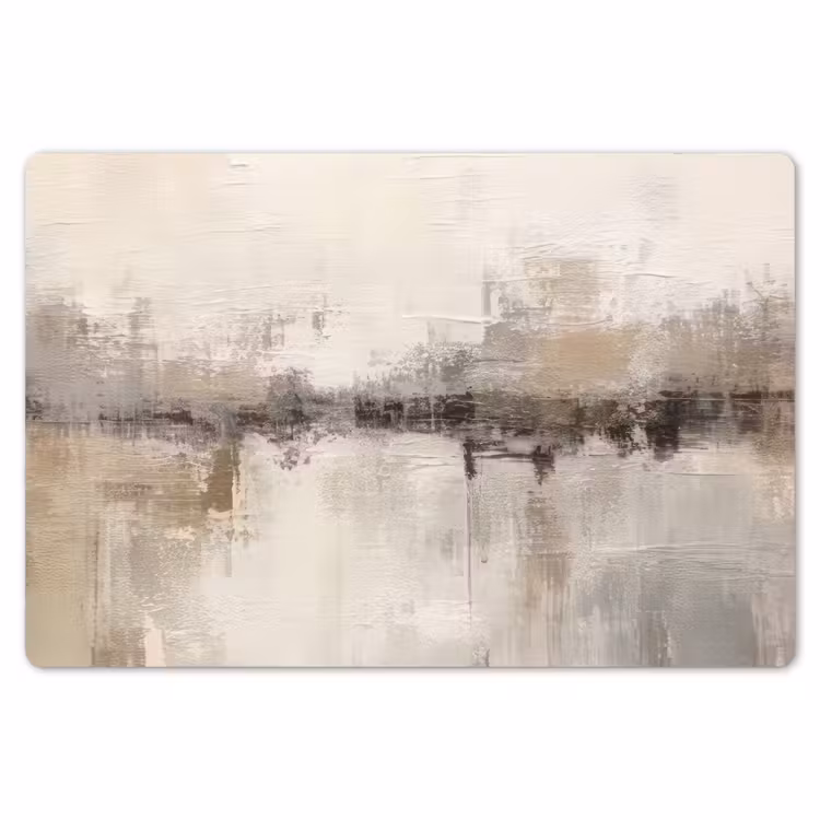 Placemat - 6 stuks - Moderne kunst - Abstract - Beige — 6