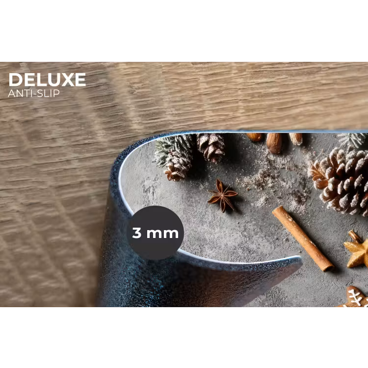 Placemat - 6 stuks - Winter - Kerst - Beton - Dennenappels — 4