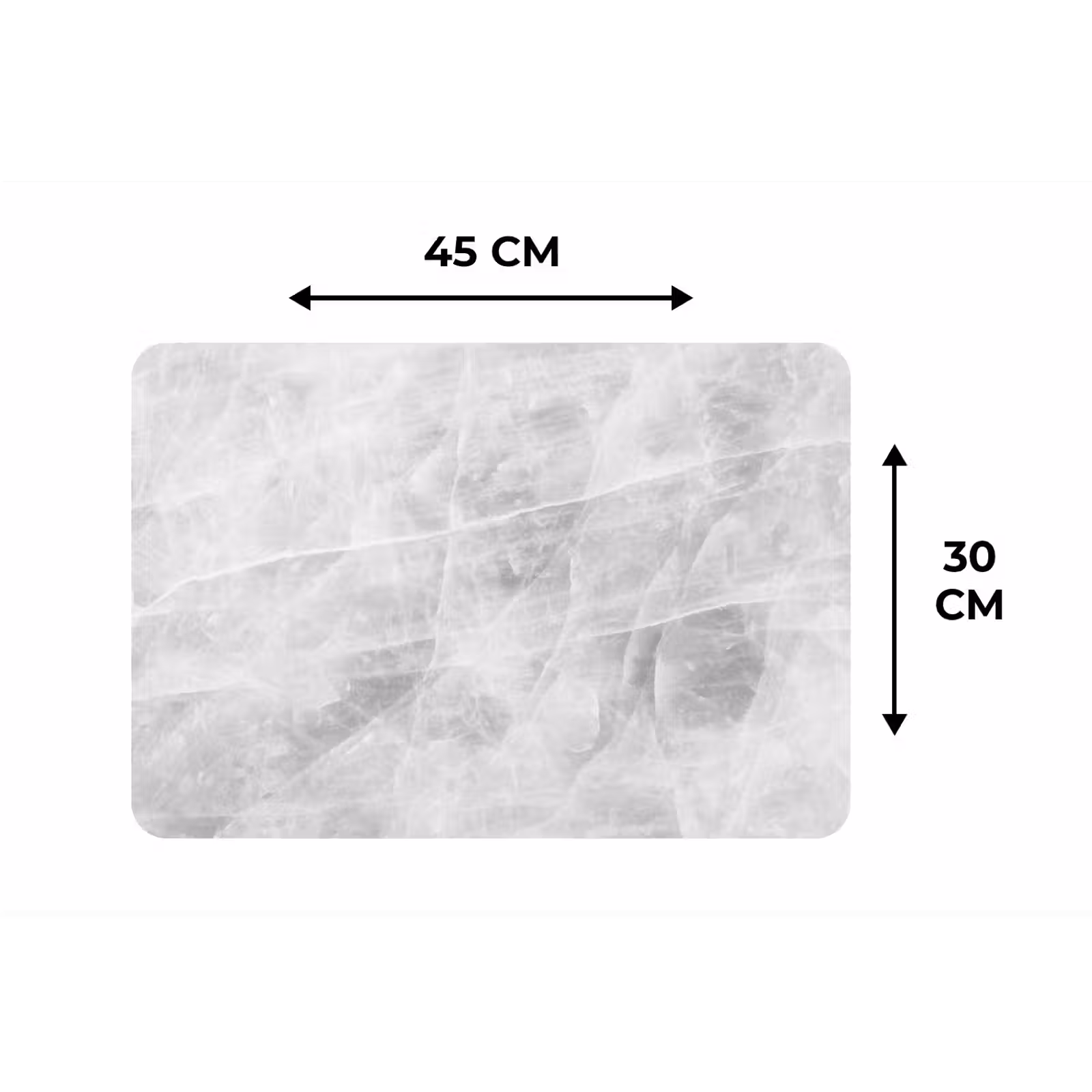 Placemat - 6 stuks - Marmer - Steen - Wit - Luxe - Marmerlook — 1