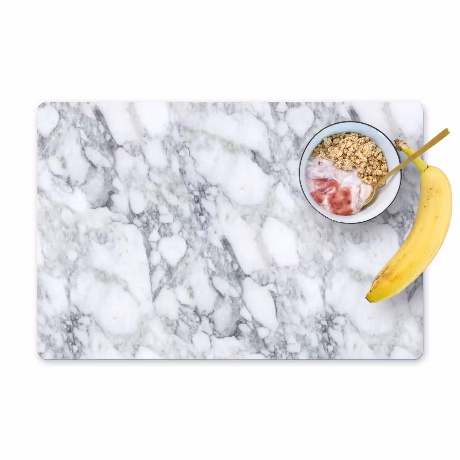 Placemat - 6 stuks - Mozaïek - Marmer - Wit - Onregelmatig — 1
