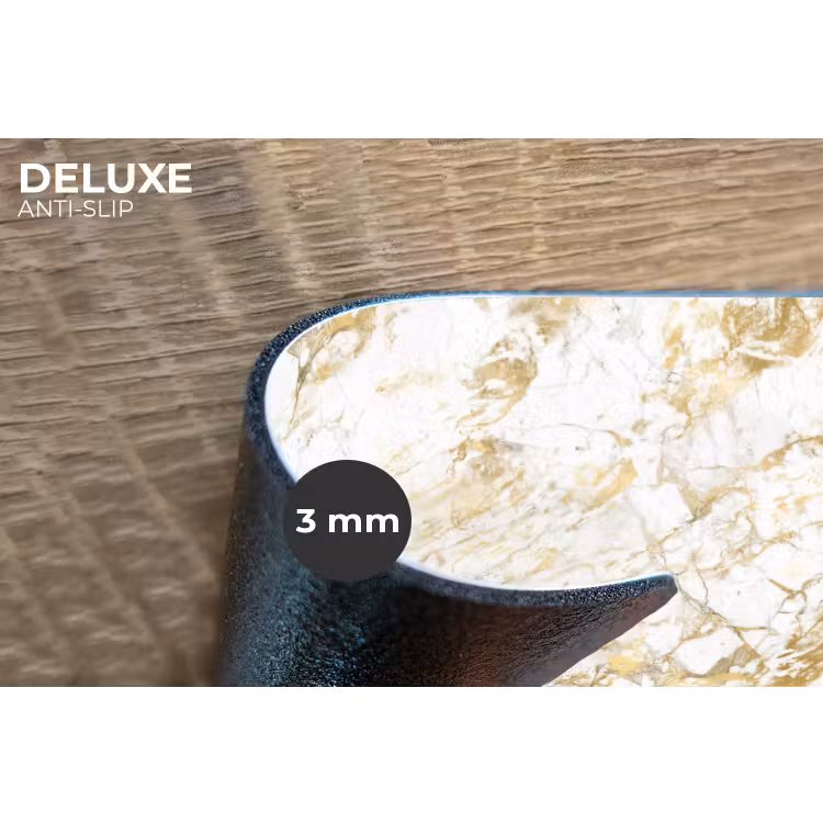 Placemat - 6 stuks - Marmer - Goud - Structuur — 4