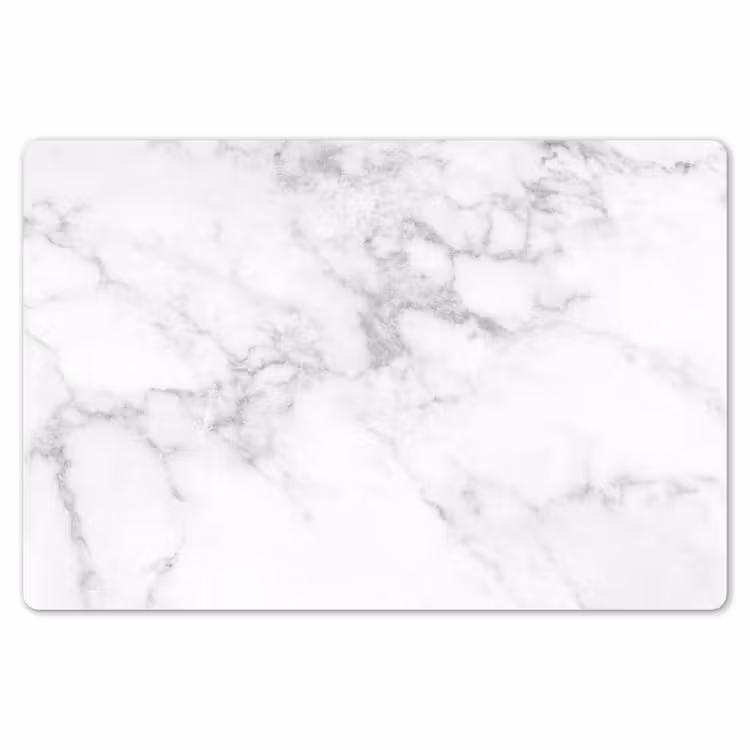 Placemat - 6 stuks - Marmer - Grijs - Wit - Marmerstructuur — 7