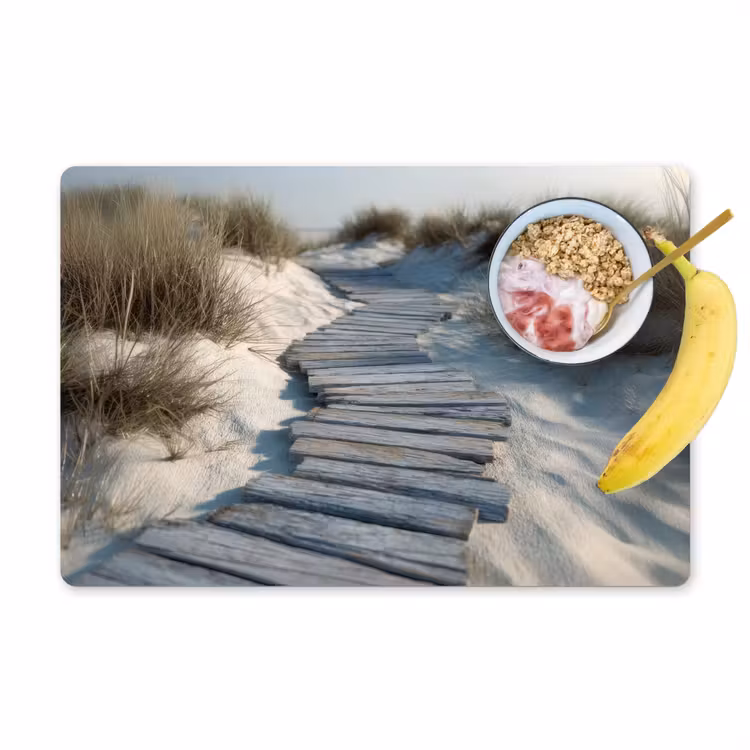 Placemat - 6 stuks - Pad - Planken - Duinen - Gras — 1