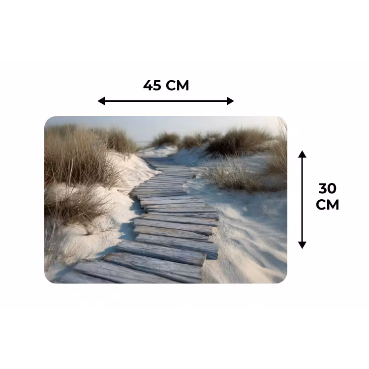 Placemat - 6 stuks - Pad - Planken - Duinen - Gras — 3