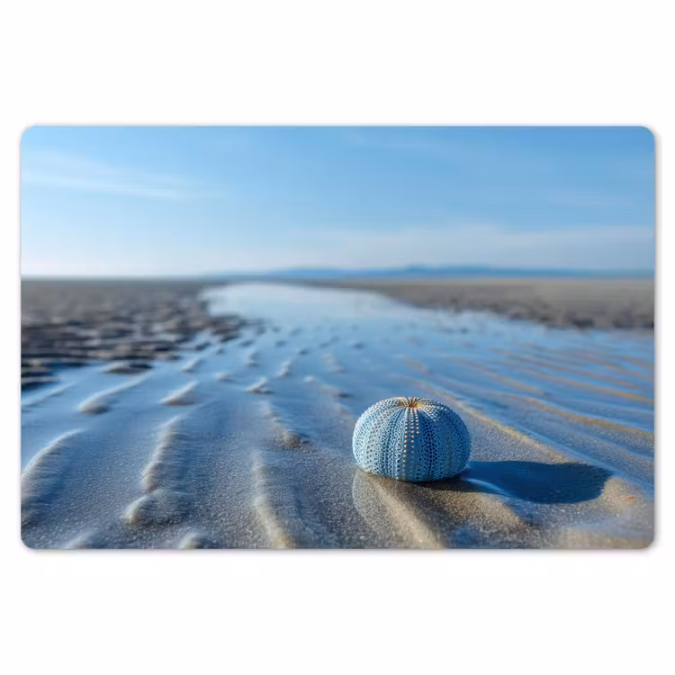 Placemat - 6 stuks - Strand - Schild - Water - Blauw — 7