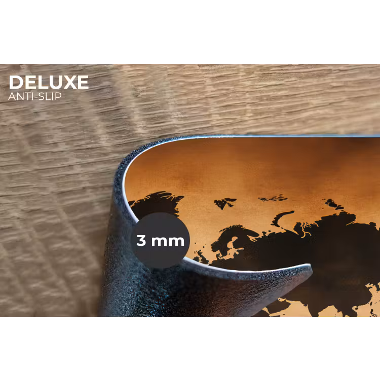 Placemat - 6 stuks - Wereldkaart - Bruin - Kaart — 4