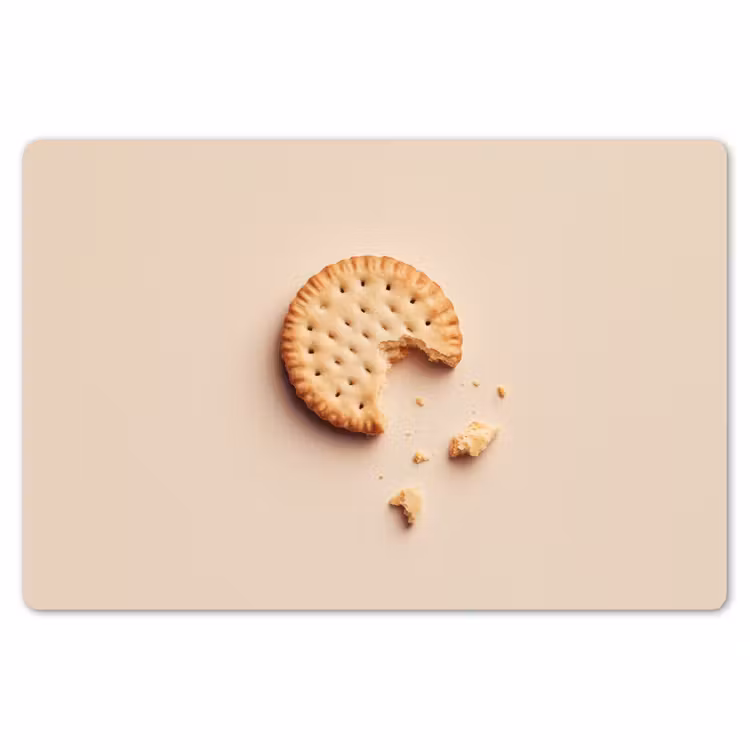 Placemat - 6 stuks - Koekje - Kruimels - beige — 7