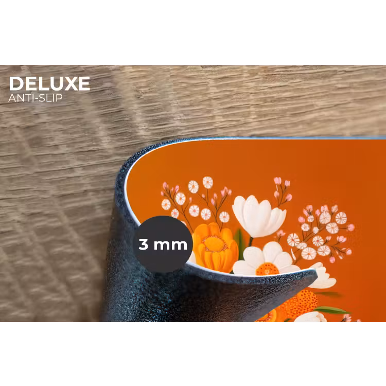 Placemat - 6 stuks - Vaas - Bloemen - Oranje — 4