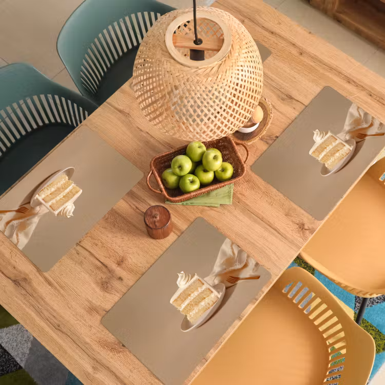 Placemat - 6 stuks - Vanilletaart - Cake - Romig — 6