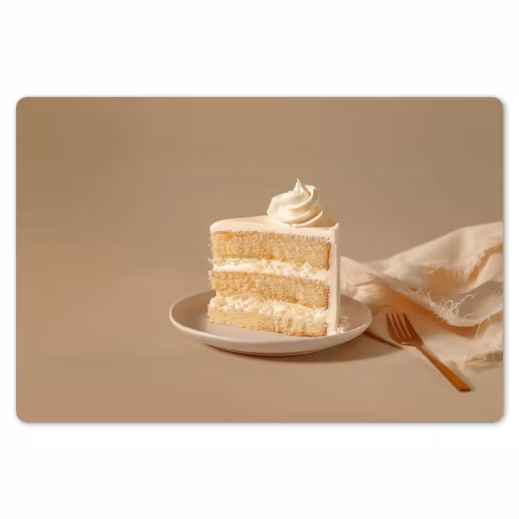 Placemat - 6 stuks - Vanilletaart - Cake - Romig — 7