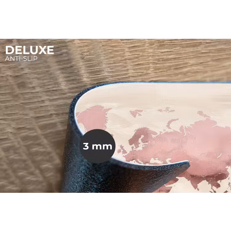 Placemat - 6 stuks - Wereldkaart - Roze - Bloemen — 4