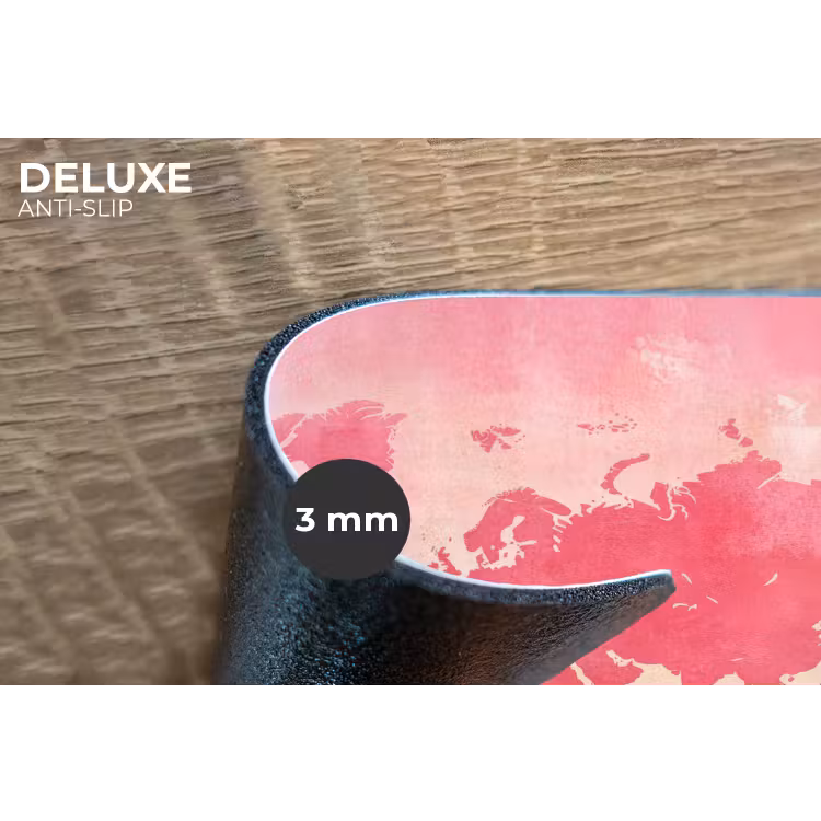 Placemat - 6 stuks - Wereldkaart - Roze - Vaag — 4