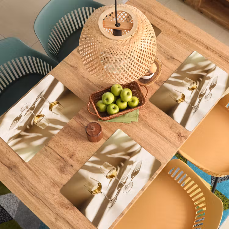 Placemat - 6 stuks - Wijn - Wijnglazen - Wit — 6
