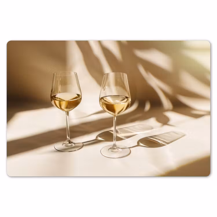 Placemat - 6 stuks - Wijn - Wijnglazen - Wit — 7