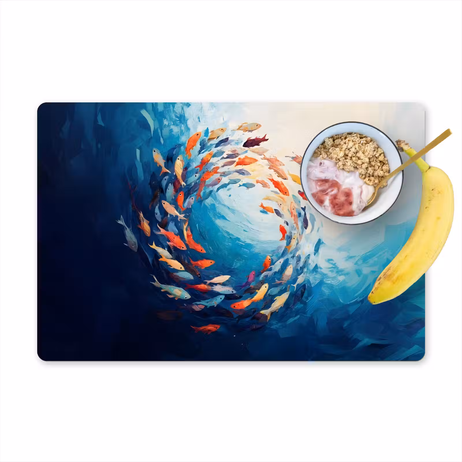 Placemat - 6 stuks - Zee - Vissen - Kleurrijk - Dynamisch — 1