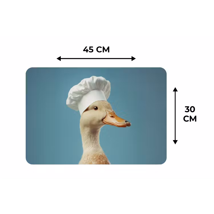 Placemat - 6 stuks - Eend - Koksmuts - Cute - Vogel — 3
