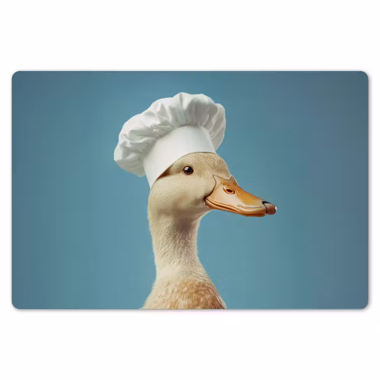 Placemat - 6 stuks - Eend - Koksmuts - Cute - Vogel — 7
