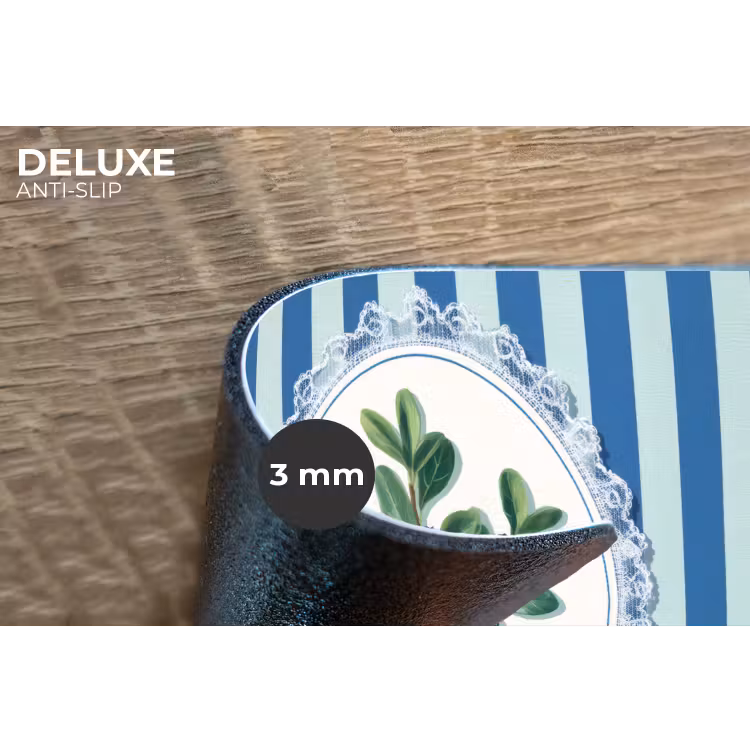 Placemat - 6 stuks - Illustratie - Bessen - Blauw - Strepen — 4