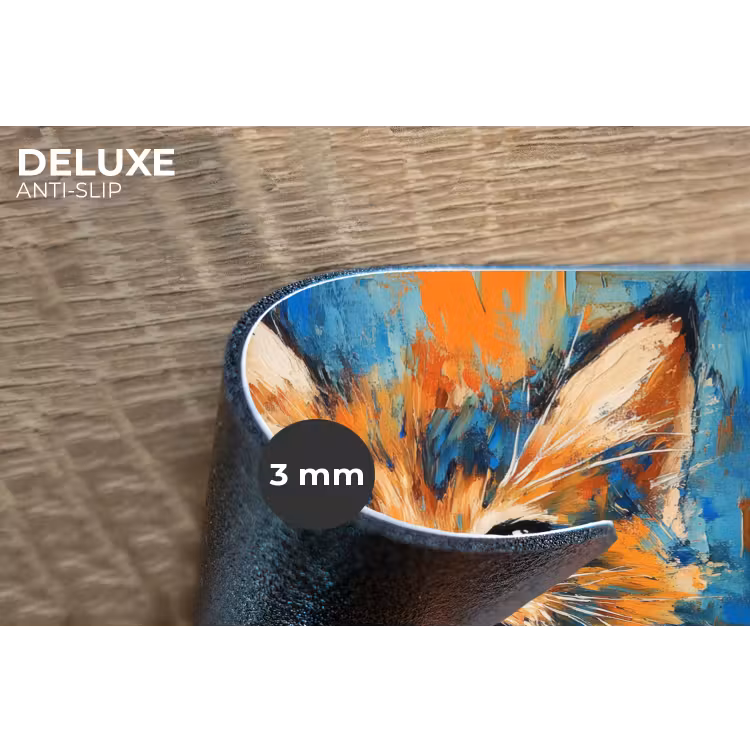 Placemat - 6 stuks - Kat - Kleurrijk - Oranje - Blauw — 4