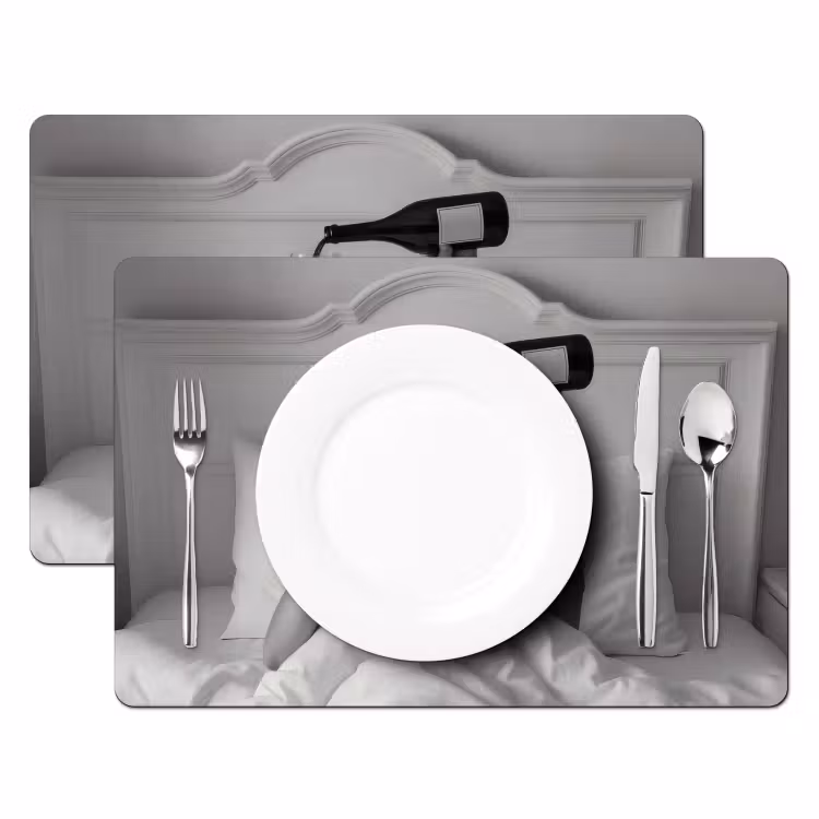 Placemat - 6 stuks - Lakens - Armen - Wijn - Glas — 2