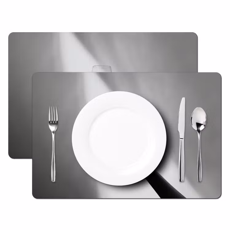 Placemat - 6 stuks - Lichtinval - Wijn - Rood - Glas — 2