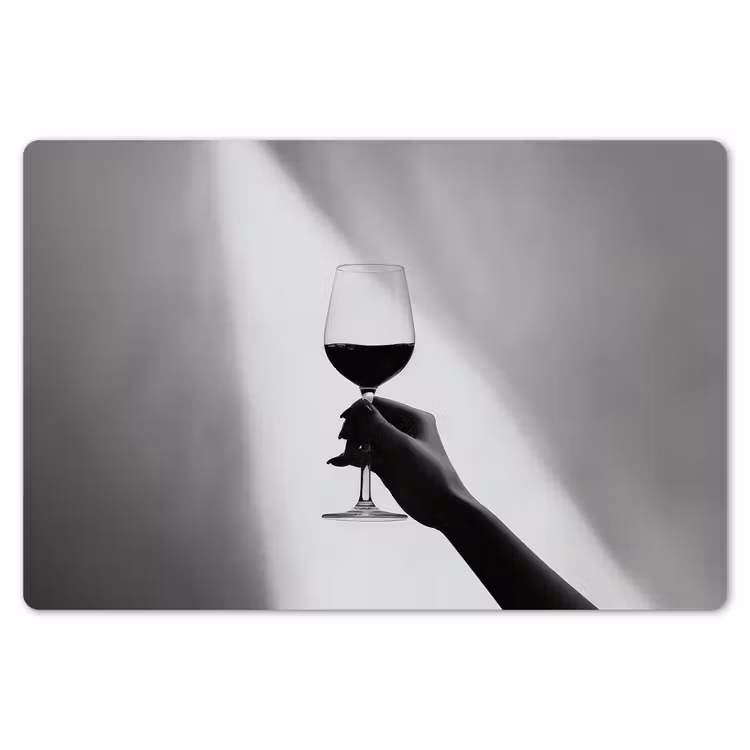 Placemat - 6 stuks - Lichtinval - Wijn - Rood - Glas — 7
