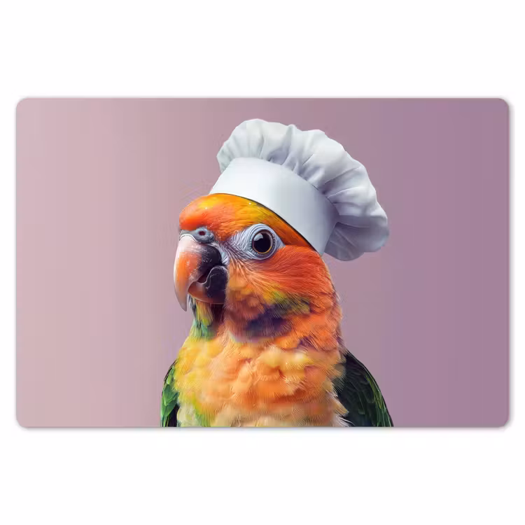 Placemat - 6 stuks - Papegaai - Koksmuts - Nieuwsgierig - Vogel — 7