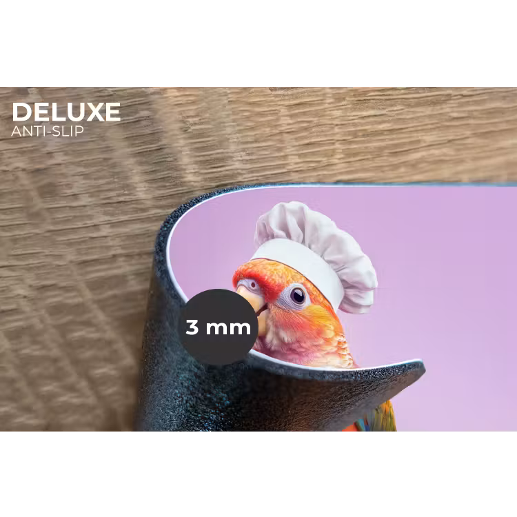 Placemat - 6 stuks - Papegaai - Koksmuts - Pilaar - Vogel — 4
