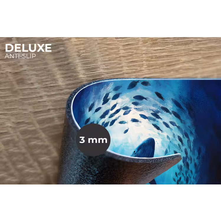 Placemat - 6 stuks - Walvis - Vissen - Donkerblauw — 4