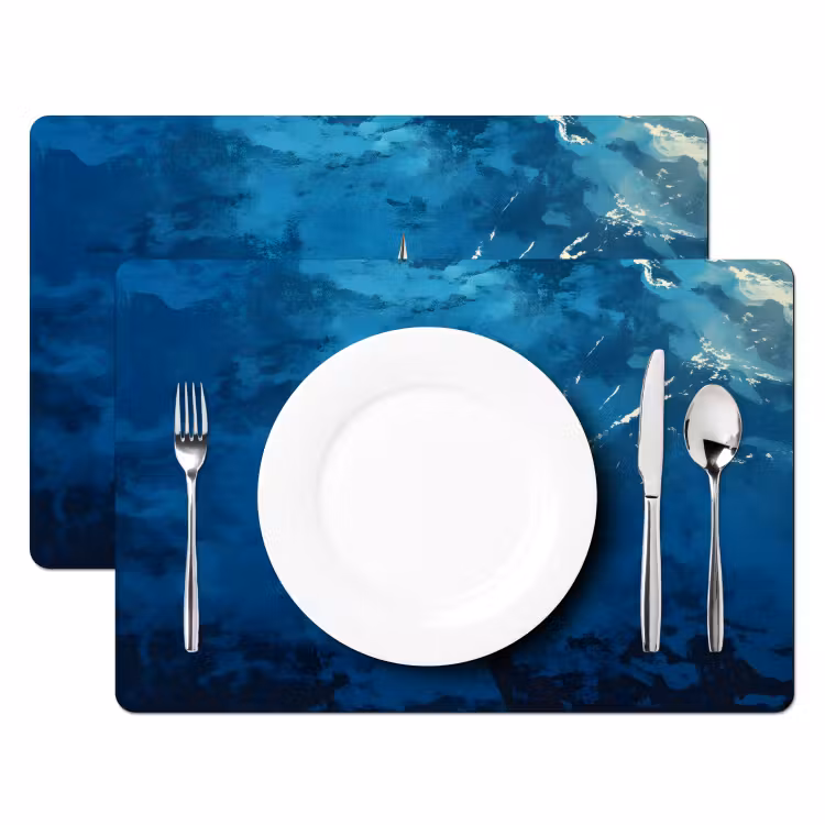 Placemat - 6 stuks - Zeilboot - Water - Abstract - Schaduw — 2