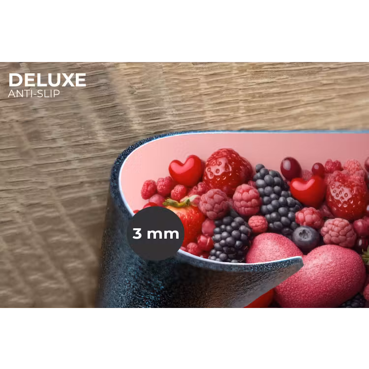 Placemat - 6 stuks - Fruit - Hartjes - Aardbeien - Frambozen - Bosbessen — 4