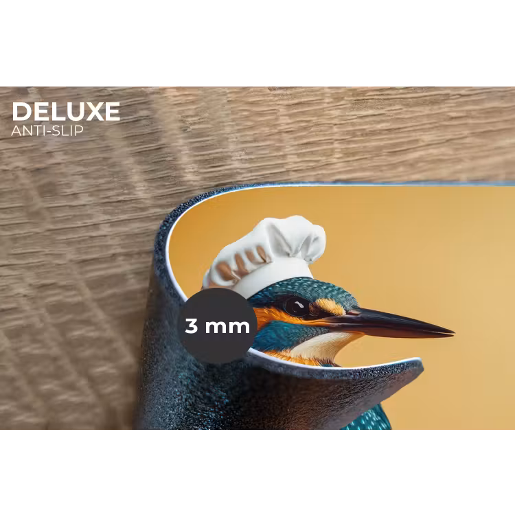 Placemat - 6 stuks - Ijsvogel - Pilaar - Koksmuts - Vogel — 4