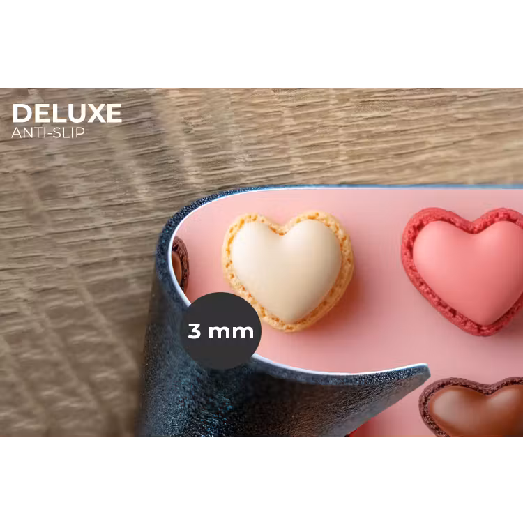 Placemat - 6 stuks - Macarons - Hartjes - Kleurrijk - Roze — 4