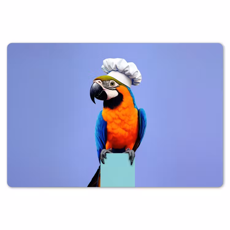 Placemat - 6 stuks - Papegaai - Koksmuts - Vogel - Leuk — 7