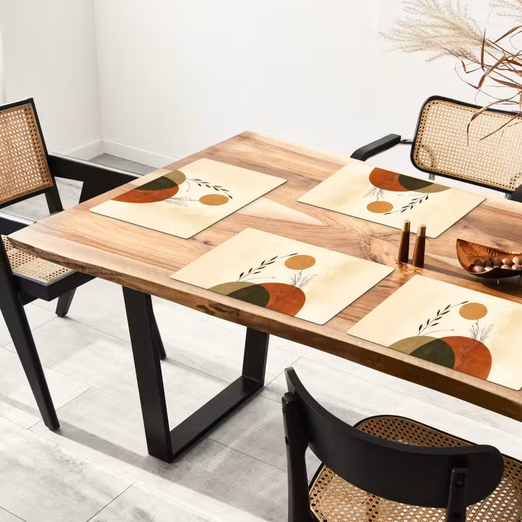 Placemat - 6 stuks - Planten - Abstract - Vormen — 5