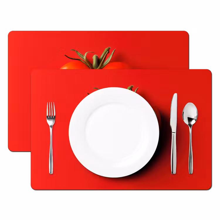 Placemat - 6 stuks - Tomaat - Rood - Hart — 2