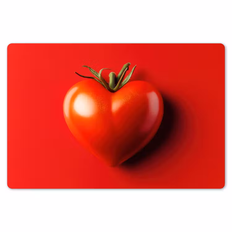 Placemat - 6 stuks - Tomaat - Rood - Hart — 7