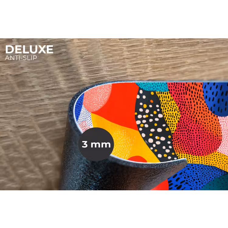 Placemat - 6 stuks - Vormen - Abstract - Stippels - Blauw — 4