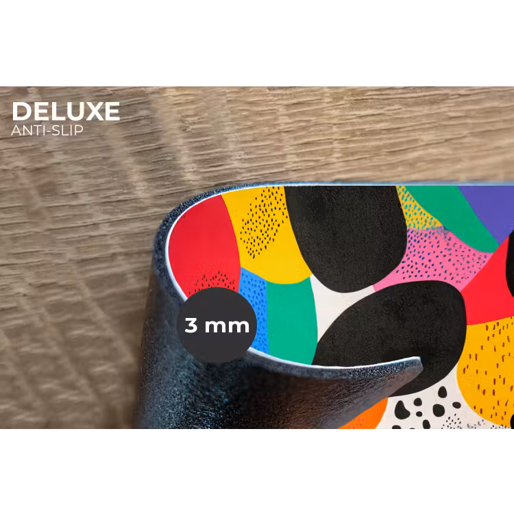 Placemat - 6 stuks - Vormen - Stippen - Kleurrijk — 4